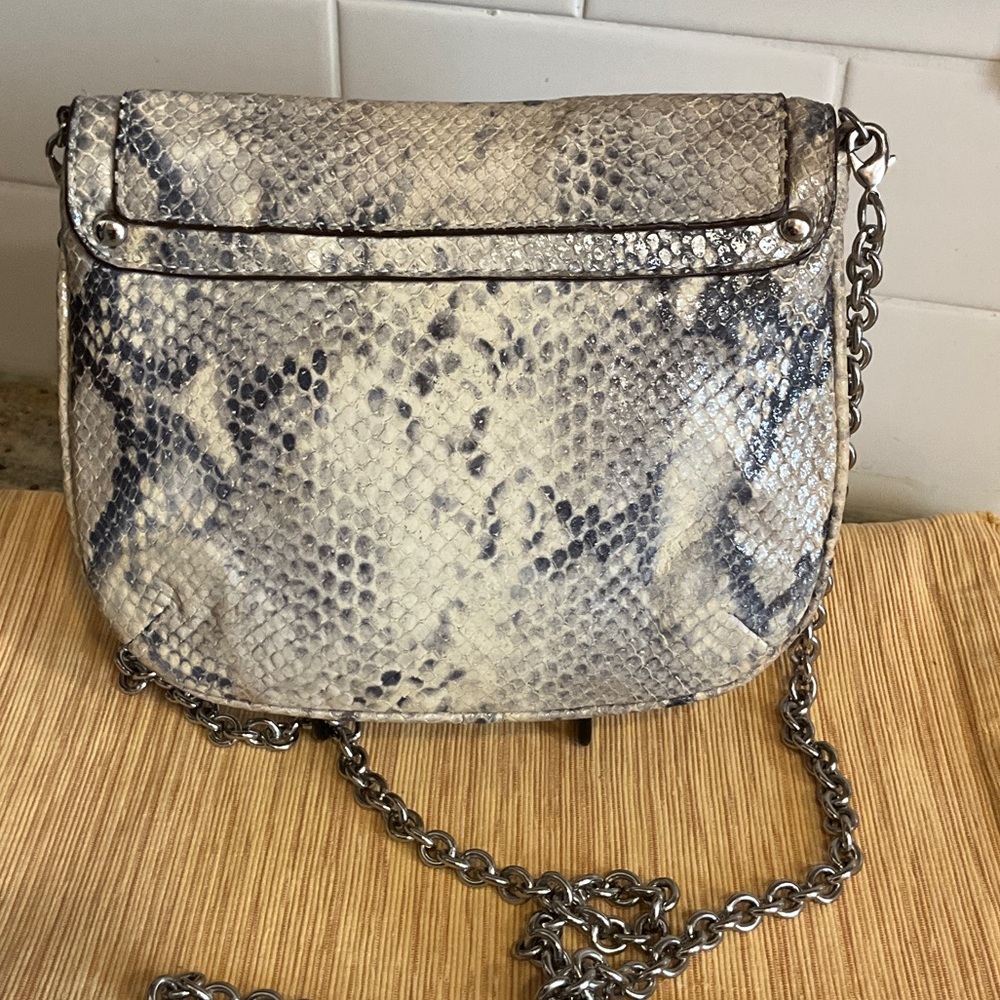 Coach Snakeskin Python Crossbody Bag with Silver … - image 2